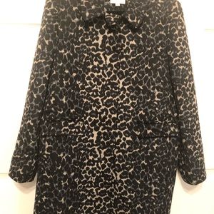 Navy blue, black, and grey winter coat